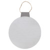 Hampton Art Wood Ornament Craft Me 12 inch White/Gray