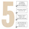 Good Wood By Leisure Arts Letters 13 inch Birch Number 5