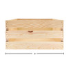 Good Wood By Leisure Arts Crates Nested Pine 18 inch /16 inch /14 inch 3pc