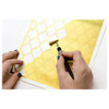 PA Vinyl 12 inch x 12 inch Sheet Permanent Sparkle Gold UPC 12pc