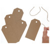 Paper Accents Craft Tags 2.125 inch x4.25 inch Brown Bag 25pc