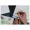 PA Framing Mat Blank 8 inch x 10 inch White Core Black 5pc