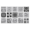 Hampton Art Stencil 12 inch x 12 inch Stay Awhile 15pc