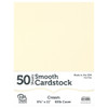 Paper Accents Cardstock 8.5 inch x 11 inch Smooth 65lb Cream 50pc