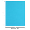 Paper Accents Cardstock 8.5 inch x 11 inch Smooth 65lb Blue 25pc