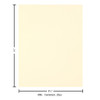 Paper Accents Cardstock 8.5 inch x 11 inch Smooth 65lb Cream 25pc