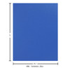 Paper Accents Cardstock 8.5 inch x 11 inch Smooth 65lb Royal Blue 25pc