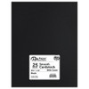 Paper Accents Cardstock 8.5 inch x 11 inch Smooth 80lb Black 25pc