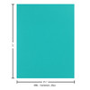 Paper Accents Cardstock 8.5 inch x 11 inch Smooth 65lb Sea Blue 25pc