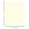 Paper Accents Vellum 8.5 inch x 11 inch 27lb Ivory 25pc