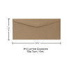 Paper Accents Envelopes Letter 9.25 inch x 4 inch Brown Bag 10pc