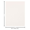 Paper Accents Cardstock 8.5 inch x 11 inch Smooth 80lb White 25pc