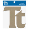 Paper Accents Chip Shape Letters 4 inch Tt Natural 2pc