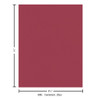 Paper Accents Glimmer Cardstock 8.5 inch x 11 inch 80lb 25pc Exotic Red