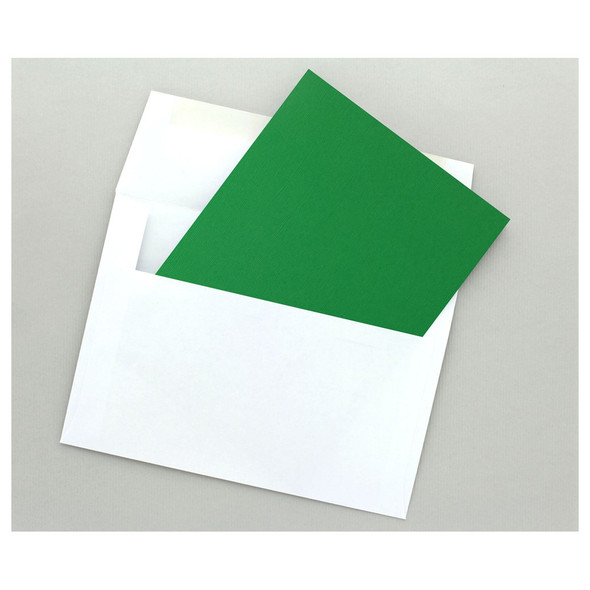 Paper Accents Card and Envelopes 5 inch x 7 inch Textured Christmas Green 12pc