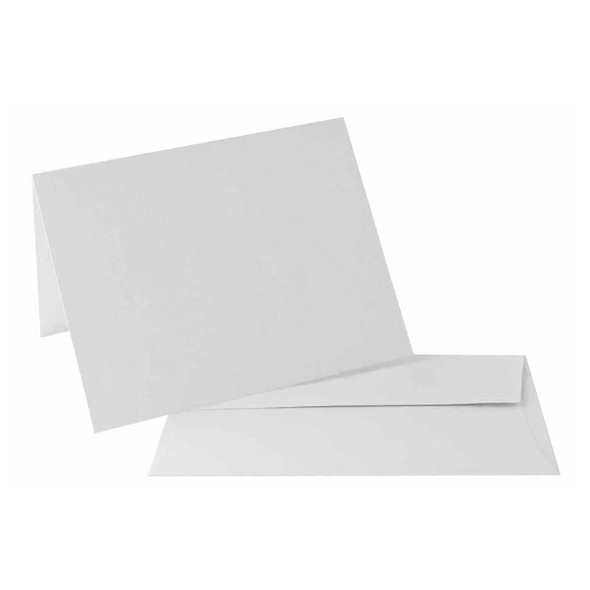 Paper Accents Card and Envelopes Cardmakers Choice 4.25 inch x 5.5 inch 100lb Ultra Matte Casper White 15pc