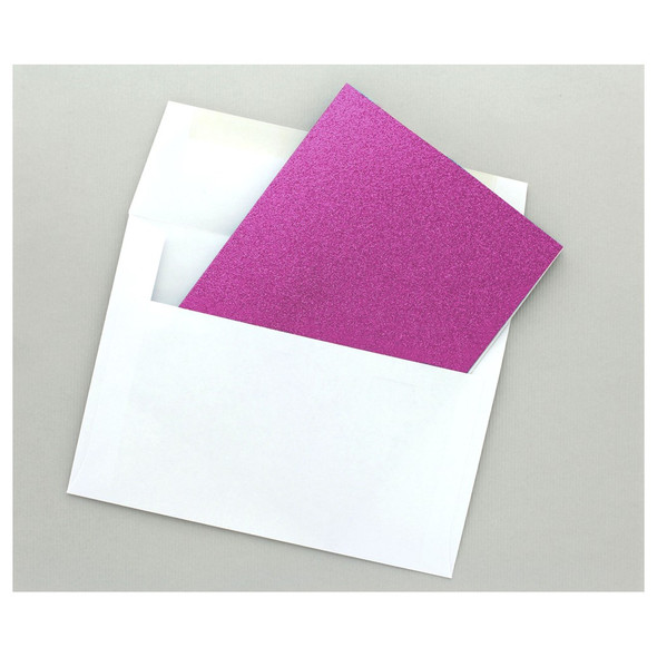 Paper Accents Card and Envelopes 5 inch x 7 inch Glitter Grape Jam 12pc