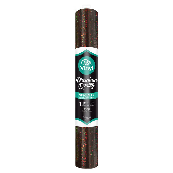 PA Vinyl Permanent Roll 12 inch x 36 inch Sparkle Bronze