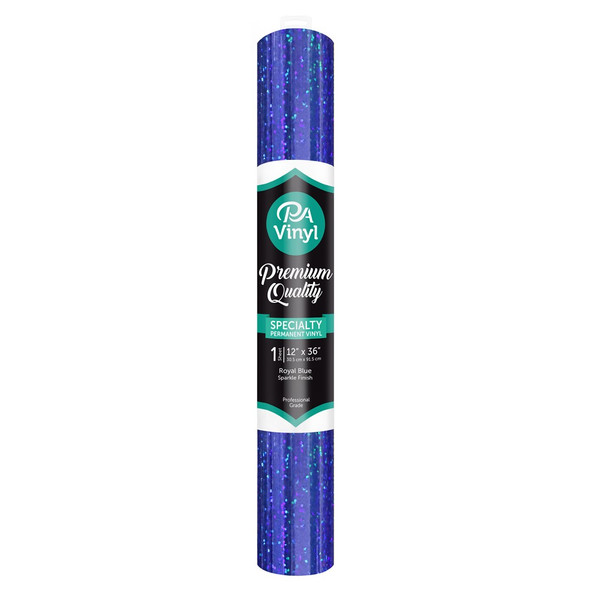PA Vinyl Permanent Roll 12 inch x 36 inch Sparkle Royal Blue