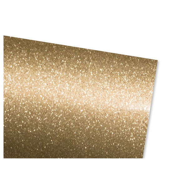 PA Vinyl Permanent Roll 12 inch x 36 inch Fine Glitter Gold