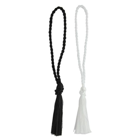 Paper Accents Tassels 24pc Black and White