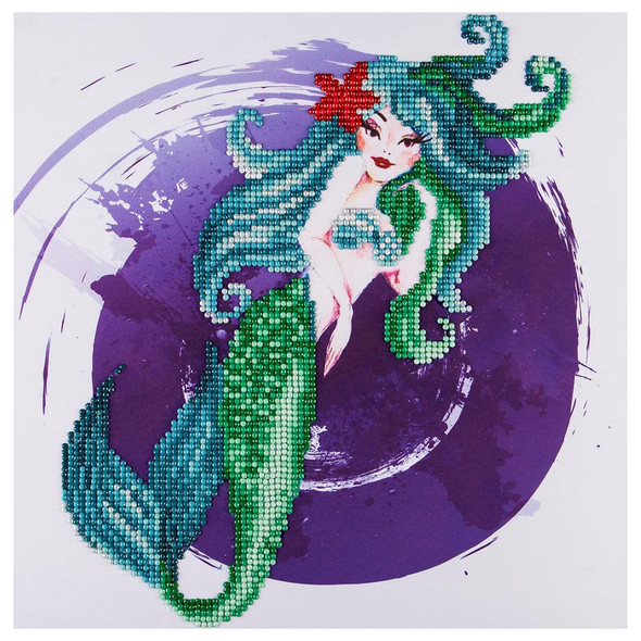 Diamond Art Kit Intermediate 12 inch x 12 inch Mermaid