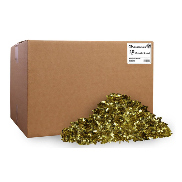 PA Essentials Crinkle Shred Box 10lb Metallic Gold