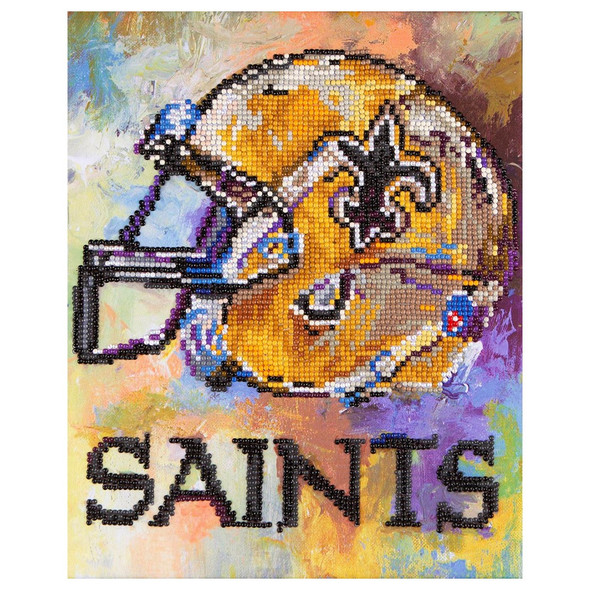 Diamond Art Kit Intermediate 10 inch x 12 inch NFL Team New Orleans Saints