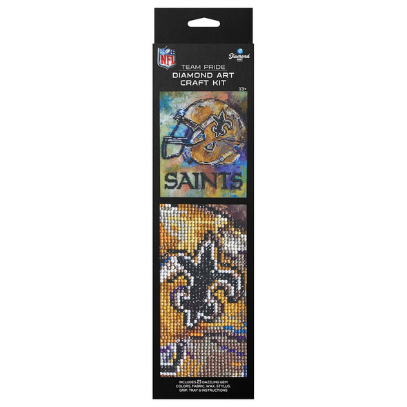 Diamond Art Kit Intermediate 10 inch x 12 inch NFL Team New Orleans Saints