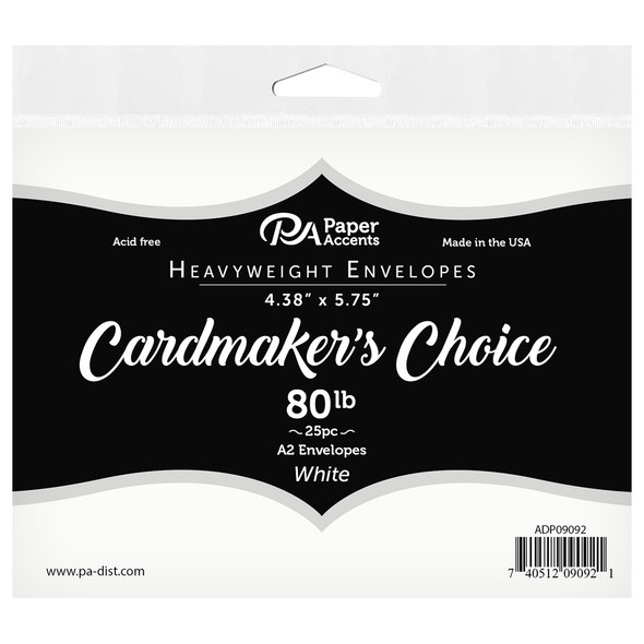 Paper Accents Envelopes Cardmakers Choice 4.38 inch x 5.75 inch 80lb White 25pc