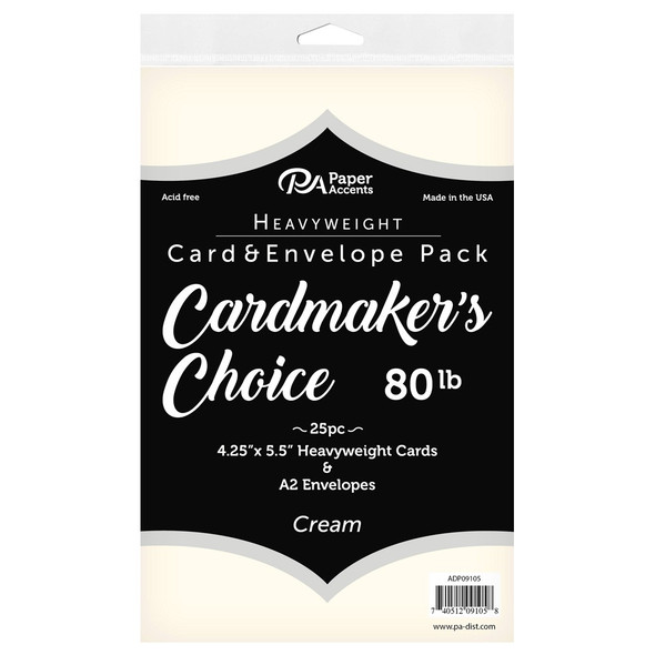 Paper Accents Card Envelopes Cardmakers Choice 4.25 inch x 5.5 inch 80lb Cream 25pc