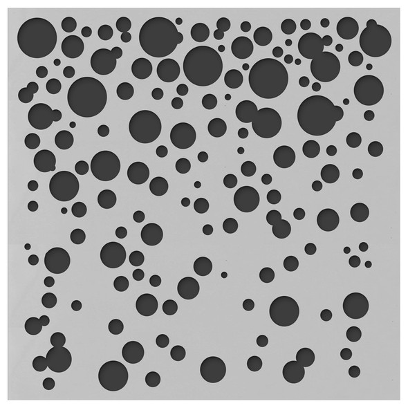 PA Essentials Stencil 6 inch x 6 inch Bubbles Pattern