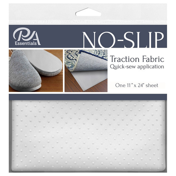 PA Essentials No Slip Fabric 11 inch x 24 inch Dotted White