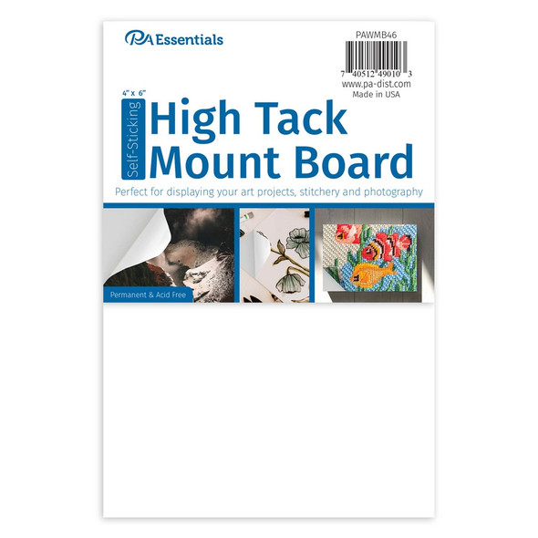 PA Essentials Self-Stick High Tack Mount Board 4 inch x 6 inch