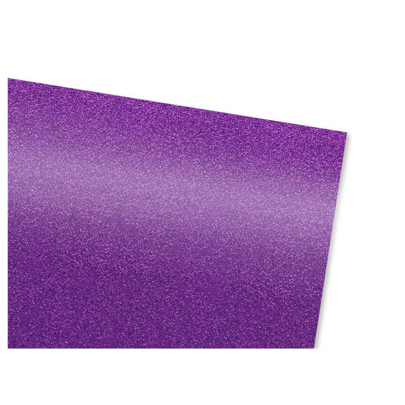 PA Vinyl Iron On Roll 12 inch x 15 inch Stretch Glitter Purple