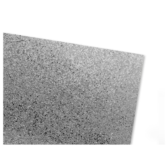 PA Vinyl Iron On Roll 12 inch x 20 inch Stretch Glitter Texture Silver