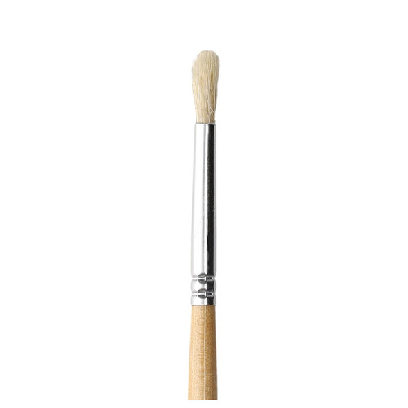 Pro Art Brush Hog Bristle White Round #2