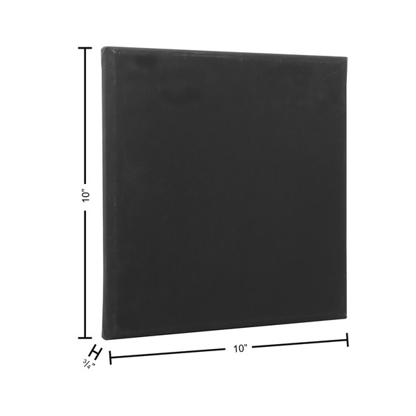 Art Advantage Artist Canvas Visual Edge 10 inch x 10 inch Black