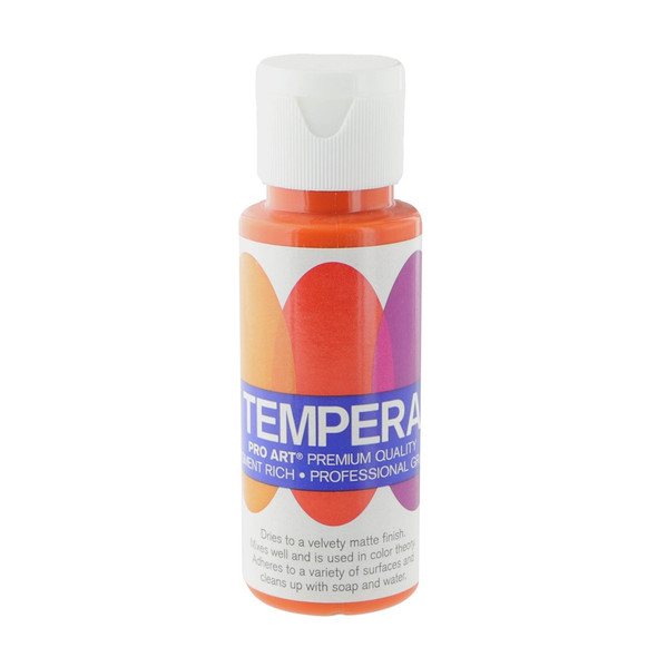 Pro Art Tempera Paint Liquid 2oz Orange