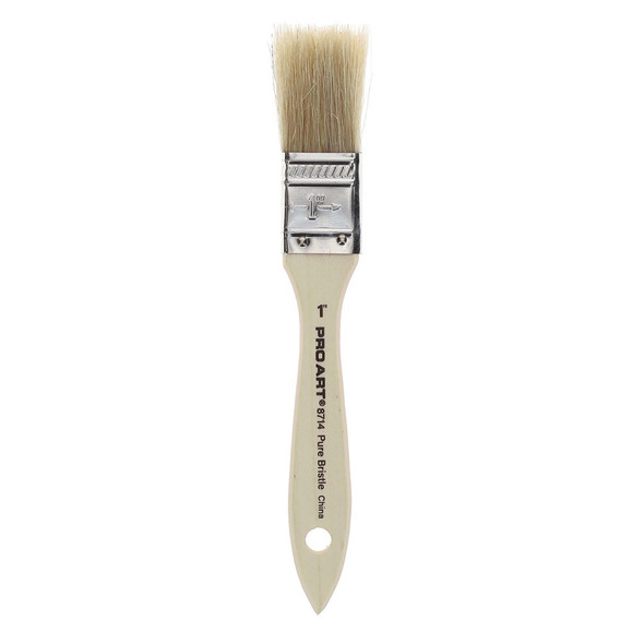 Pro Art Brush Hog Bristle White 1 inch