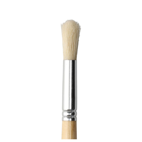 Pro Art Brush Hog Bristle White Round #9