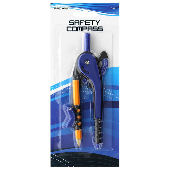 Pro Art Compass 3.5 inch Safety With Pencil