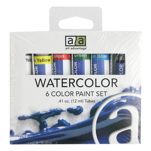 Art Advantage Watercolor Paint Set .41oz 6 Color