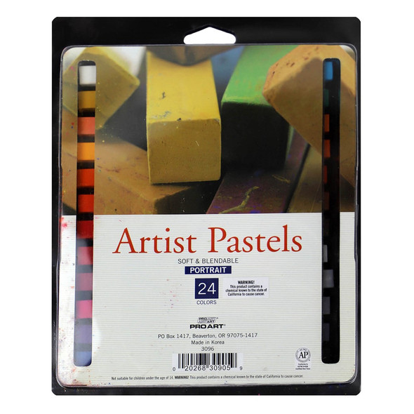 Pro Art Artist Pastel Square Portrait 24pc