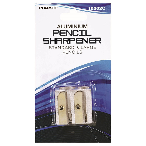 Pro Art Sharpener Pencil Aluminum Double Carded