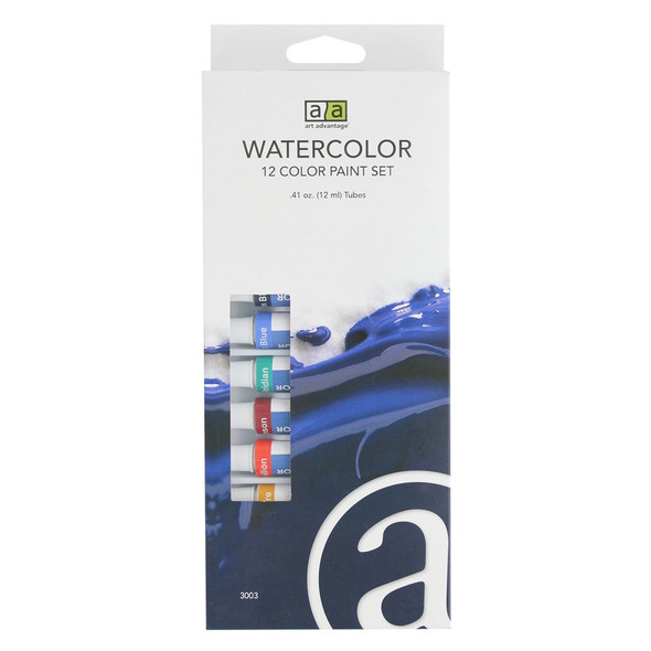 Art Advantage Watercolor Paint Set .41oz 12 Color