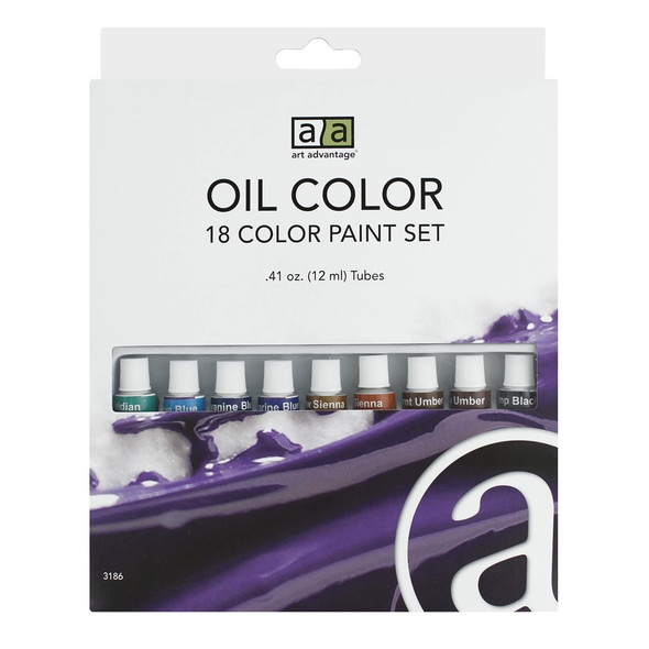 Art Advantage Oil Paint Set .41oz 18 Color