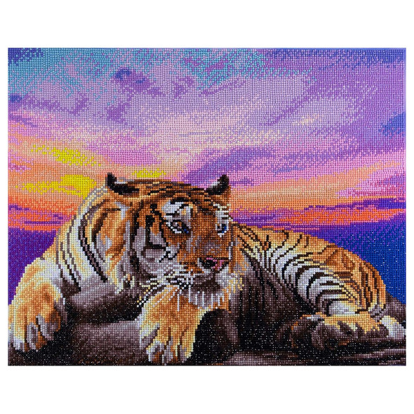 Diamond Art Kit Advanced 16 inch x 14 inch Tiger