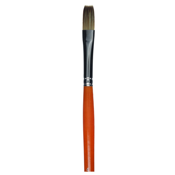 Connoisseur Synthetic Mongoose Brush Long Handle Flat #4