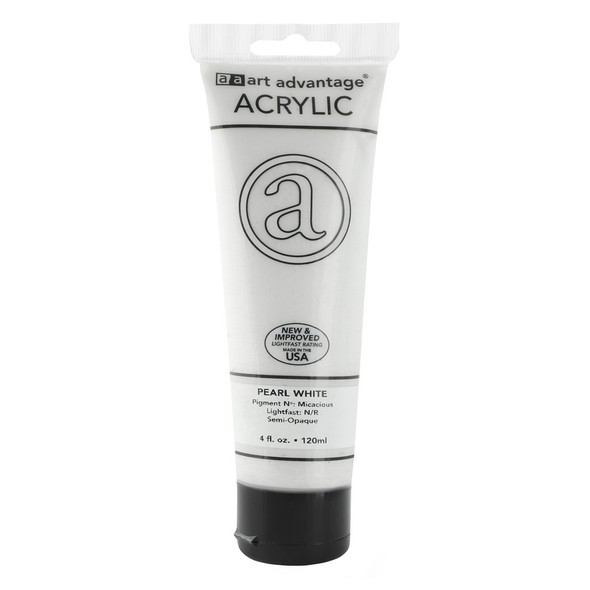 Art Advantage Acrylic Paint 4oz Pearl White